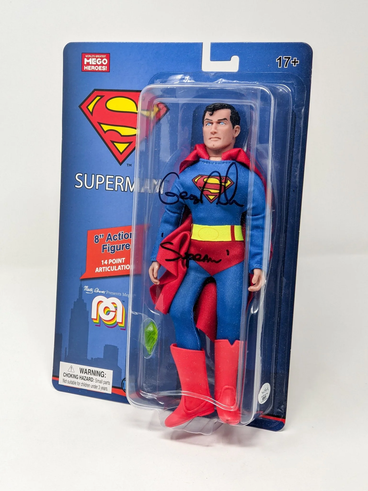 George Newbern DC Superman Signed Mego Action Figure JSA Certified Autograph - Image 16