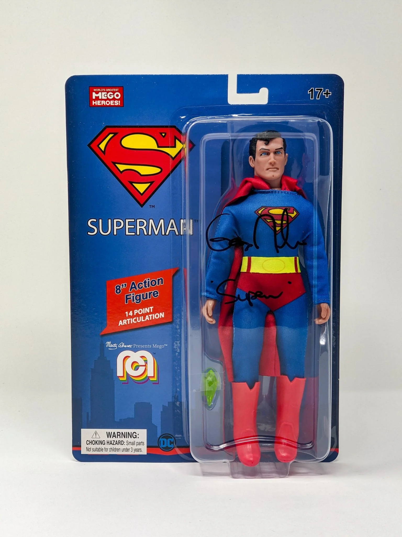 George Newbern DC Superman Signed Mego Action Figure JSA Certified Autograph - Image 30