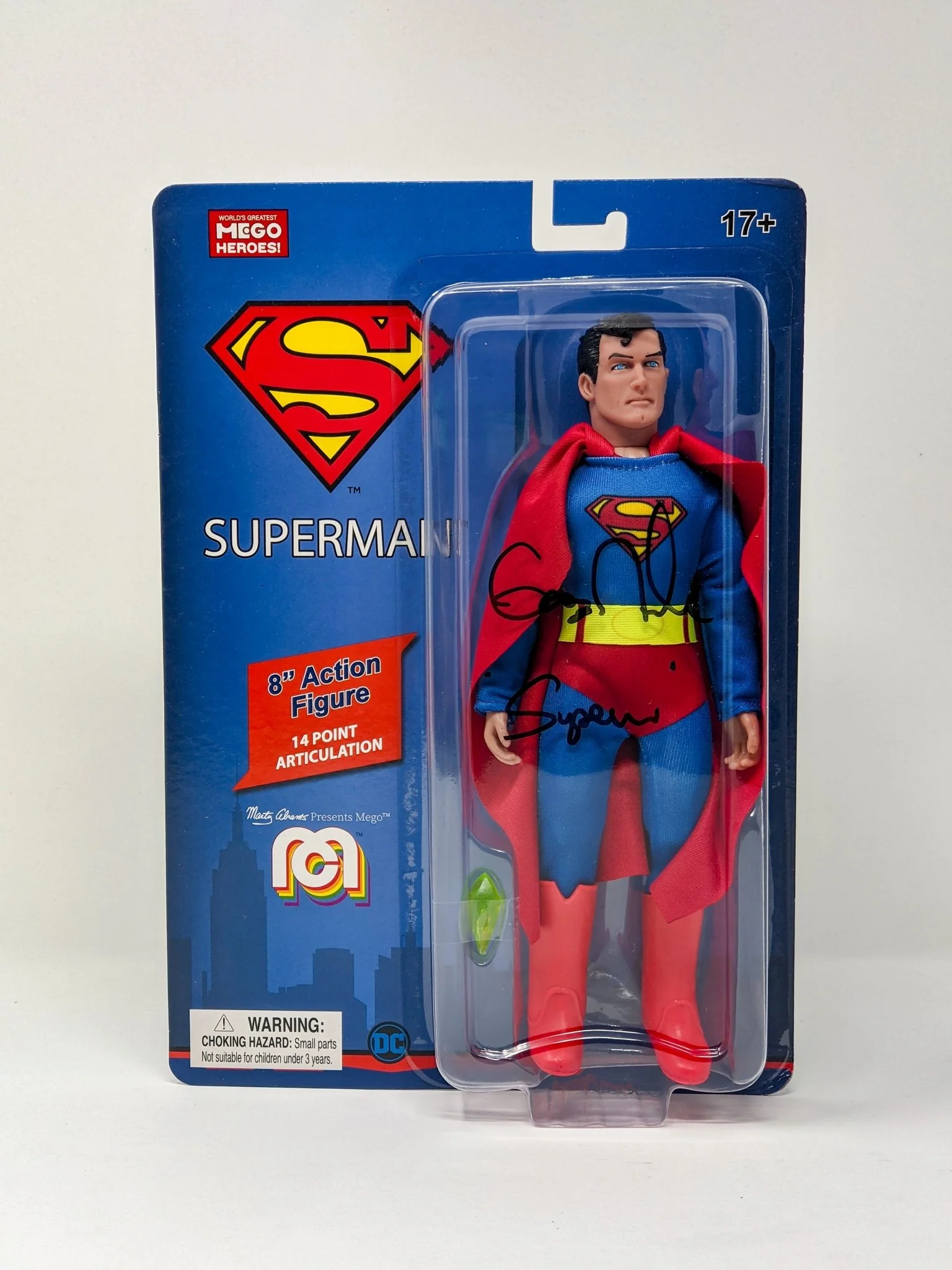 George Newbern DC Superman Signed Mego Action Figure JSA Certified Autograph - Image 43