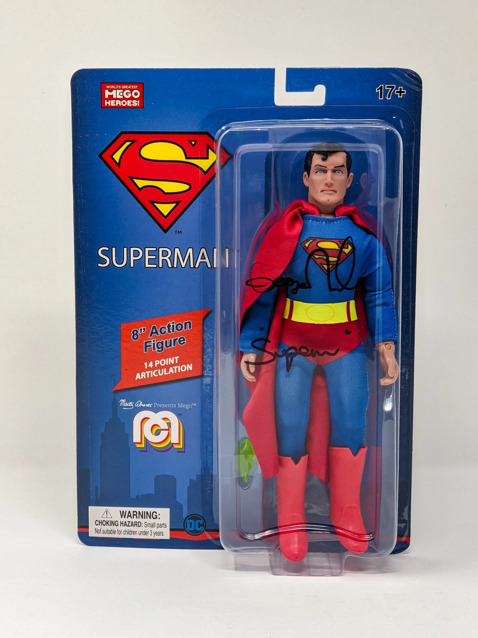 George Newbern DC Superman Signed Mego Action Figure JSA Certified Autograph - Image 60
