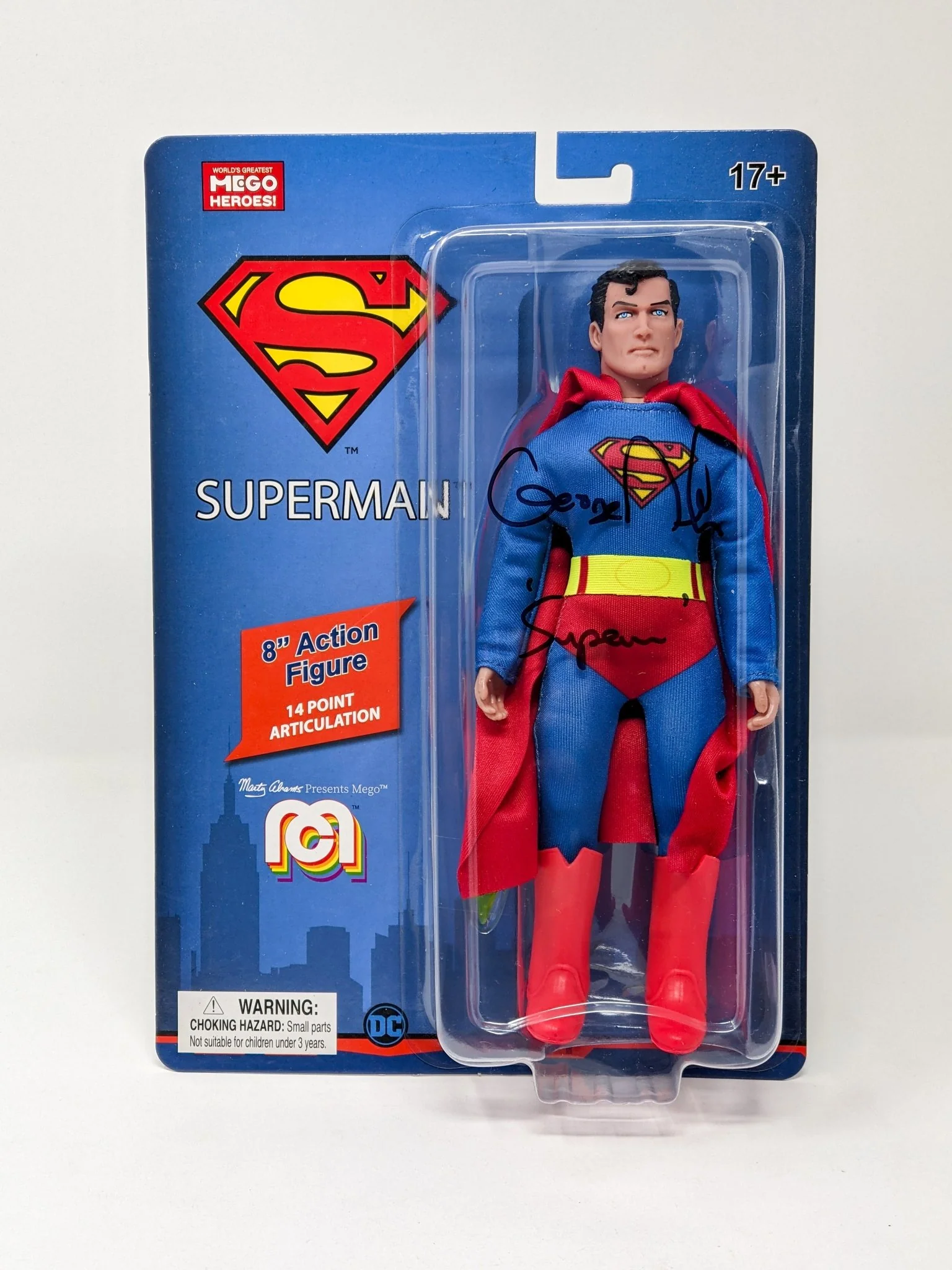 George Newbern DC Superman Signed Mego Action Figure JSA Certified Autograph - Image 9
