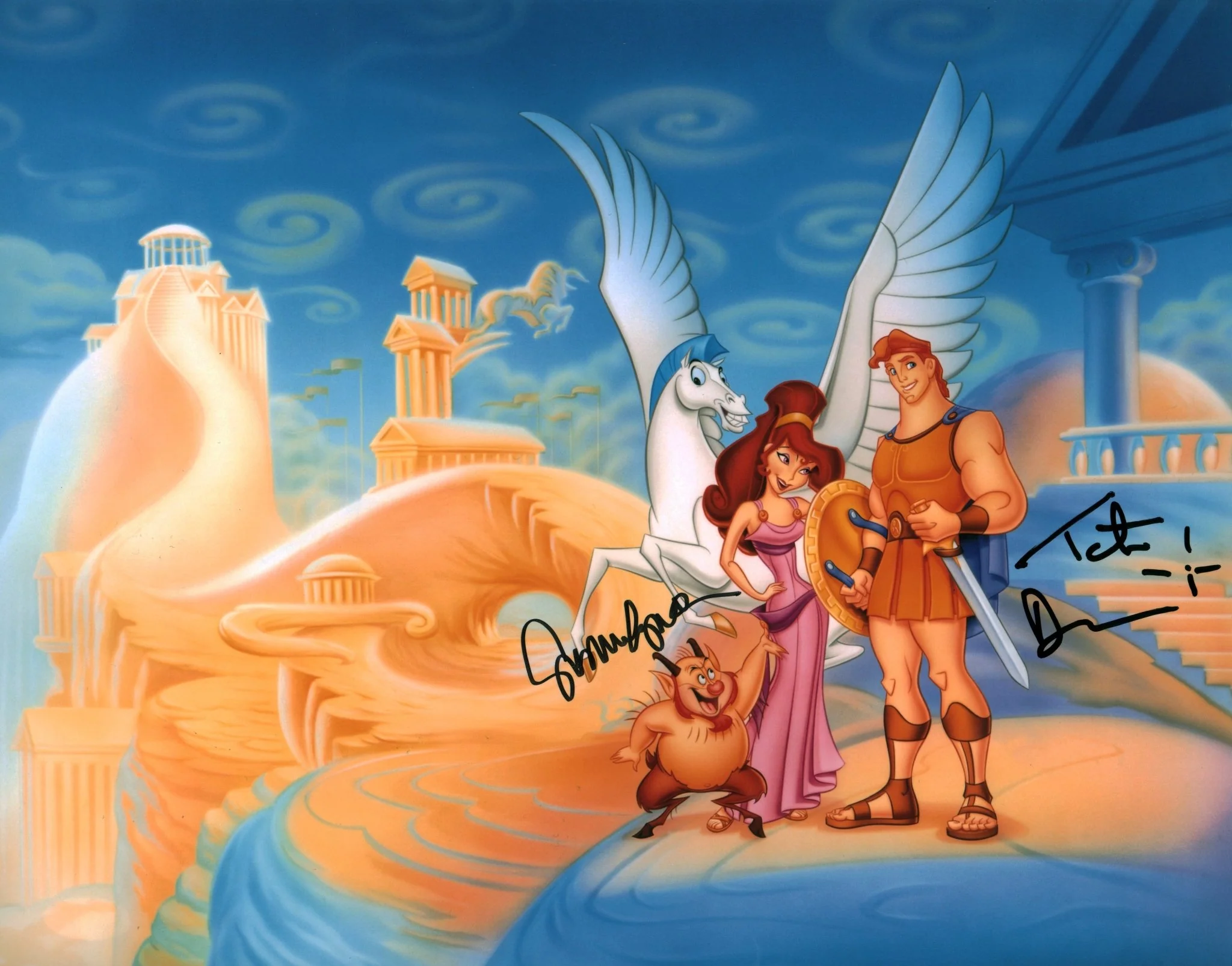 Disney Hercules 11x14 Photo Poster Egan Donovan Signed Photo Poster JSA Certified Autograph - Image 3